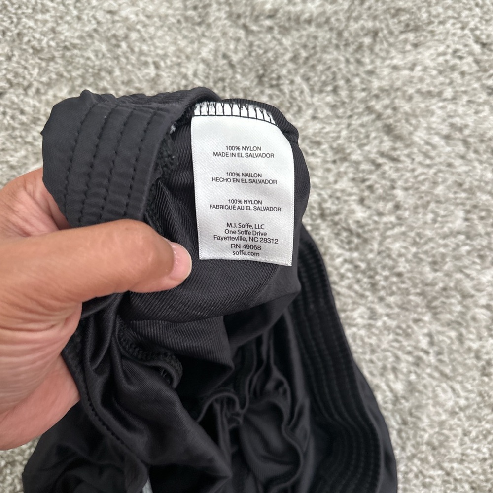 Soffe Black Athletic Running Shorts with Inner Liner - Picture 7 of 8